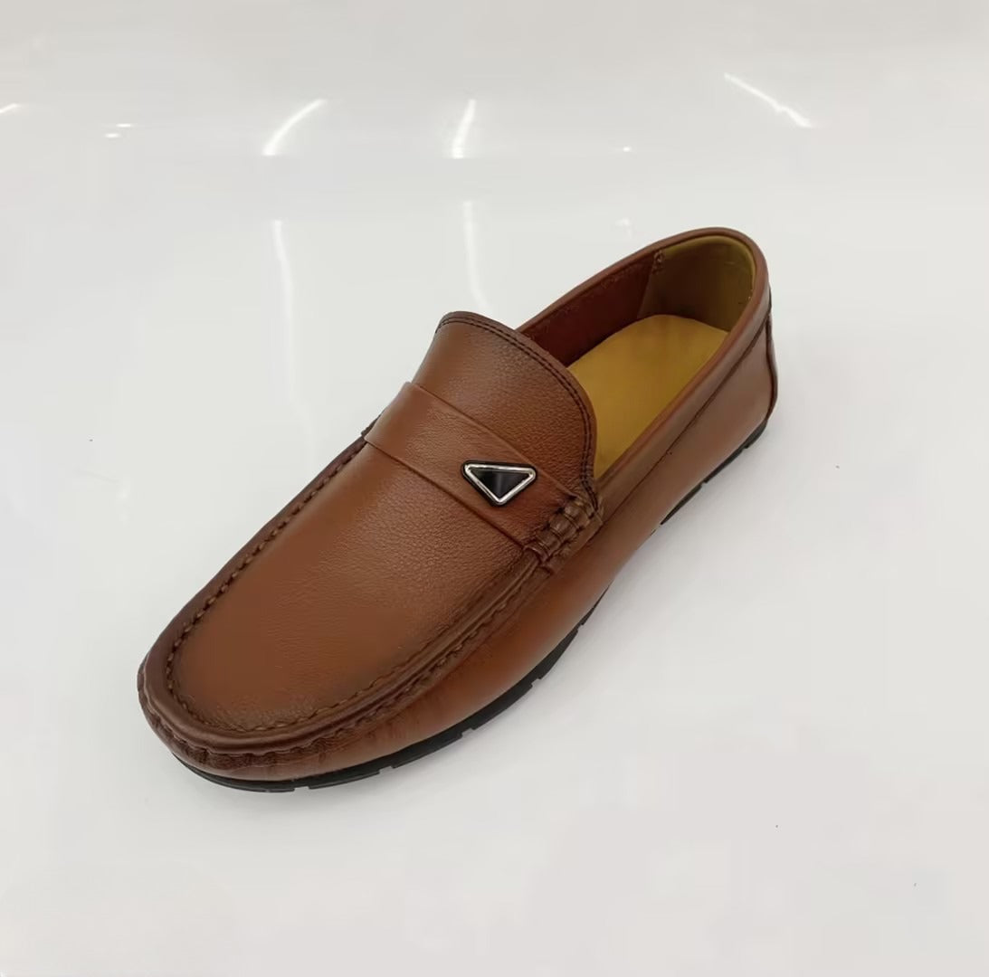 Men's extra soft leather slip-on shoes