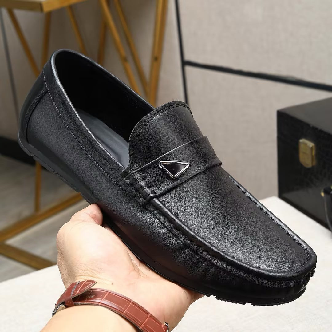 Men's extra soft leather slip-on shoes
