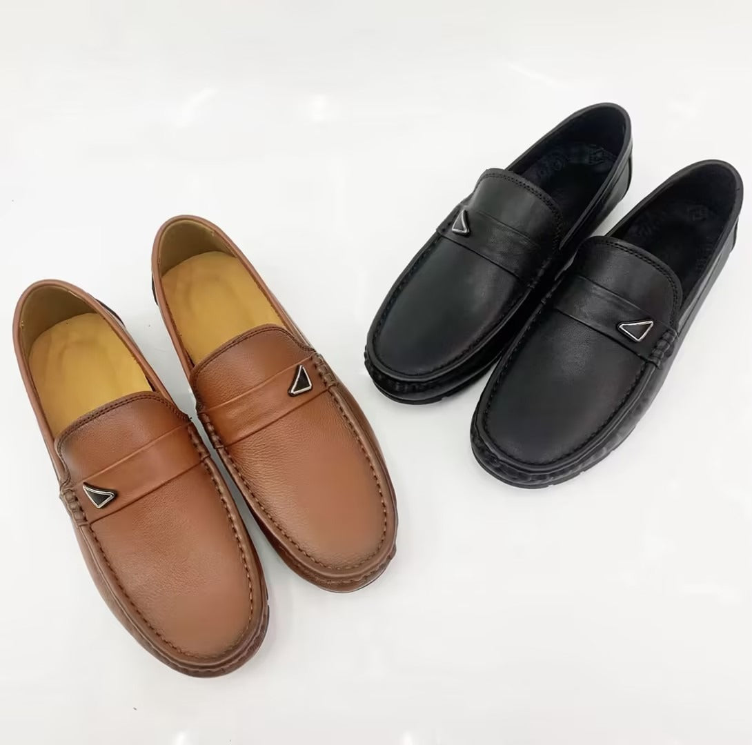 Men's extra soft leather slip-on shoes