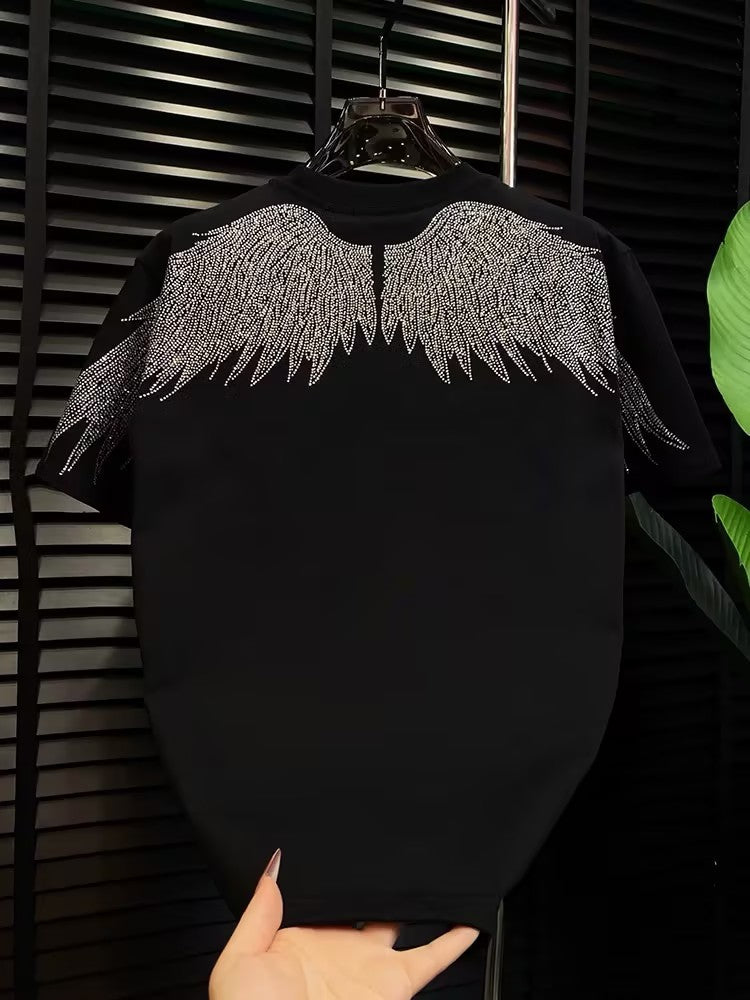Men's Rhinestone Wing T-shirt
