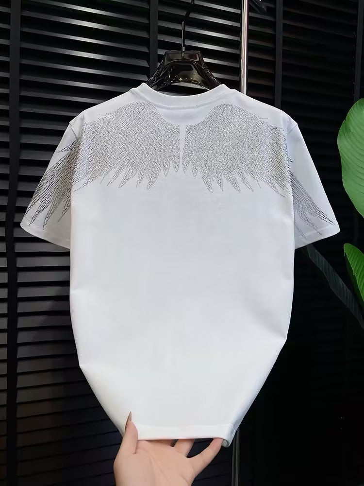 Men's Rhinestone Wing T-shirt