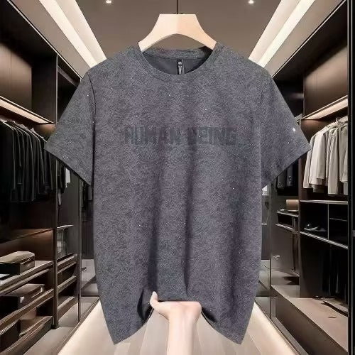 Men's Summer Camouflage Rhinestone T-shirt