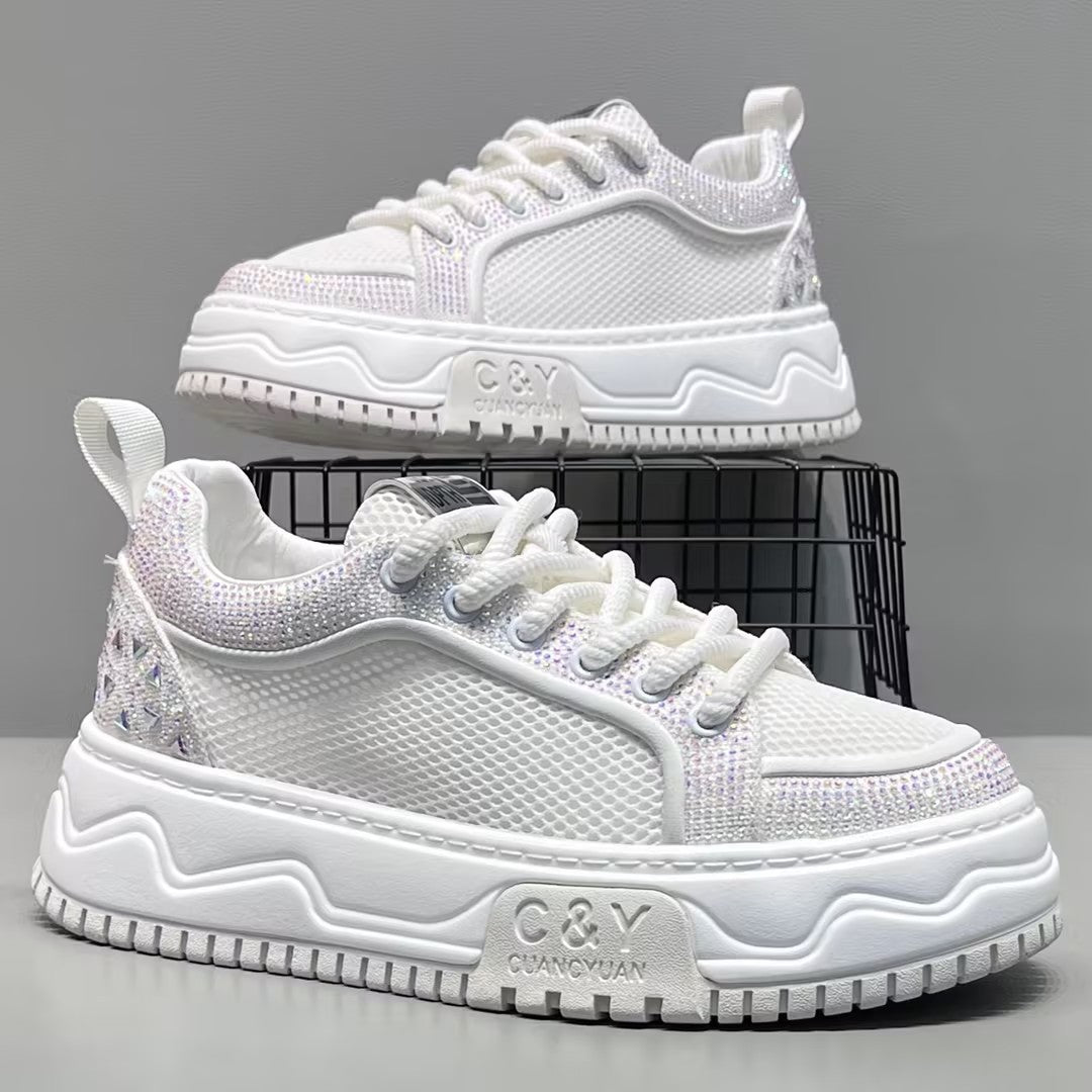 Men's Rhinestone Mesh Breathable Casual Shoes