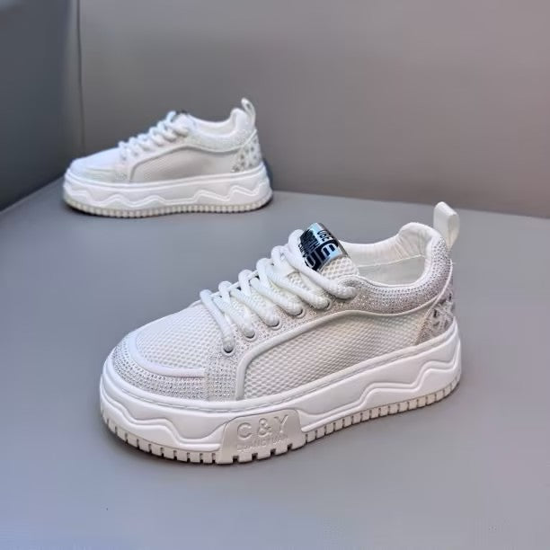 Men's Rhinestone Mesh Breathable Casual Shoes