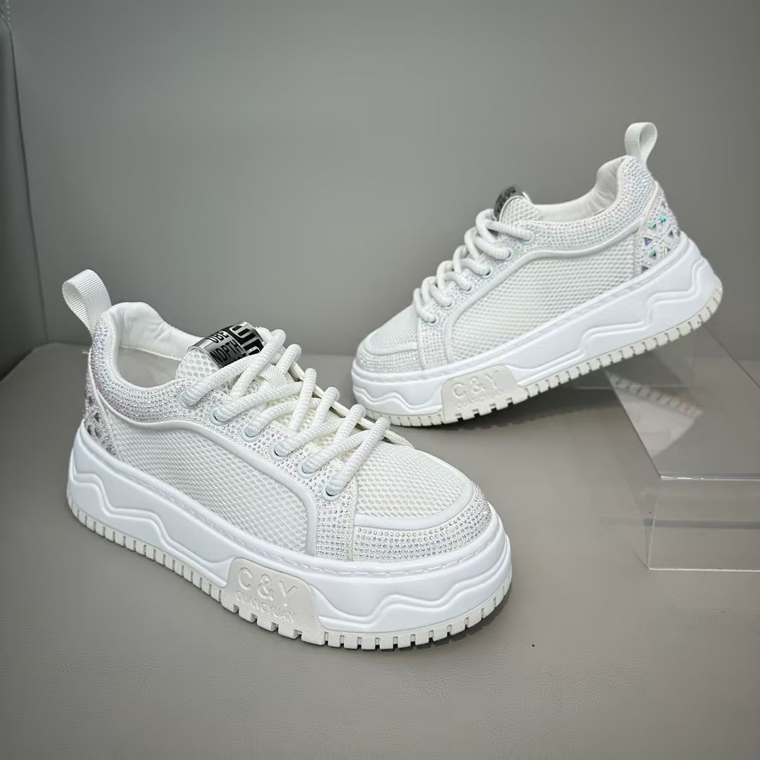Men's Rhinestone Mesh Breathable Casual Shoes