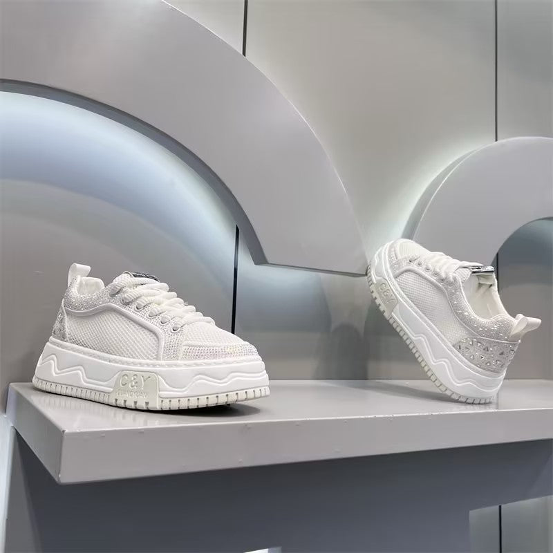 Men's Rhinestone Mesh Breathable Casual Shoes