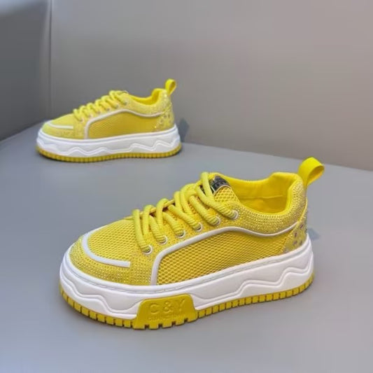 Men's Rhinestone Mesh Breathable Casual Shoes