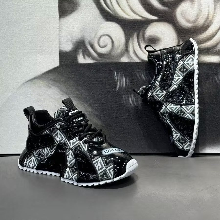Men's Embroidered Trendy Sneakers