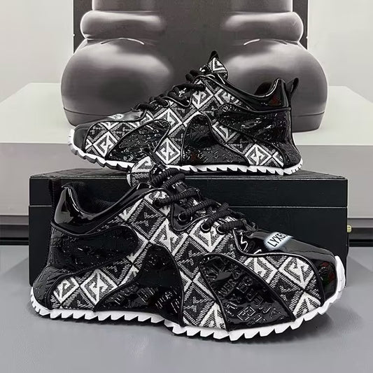 Men's Embroidered Trendy Sneakers