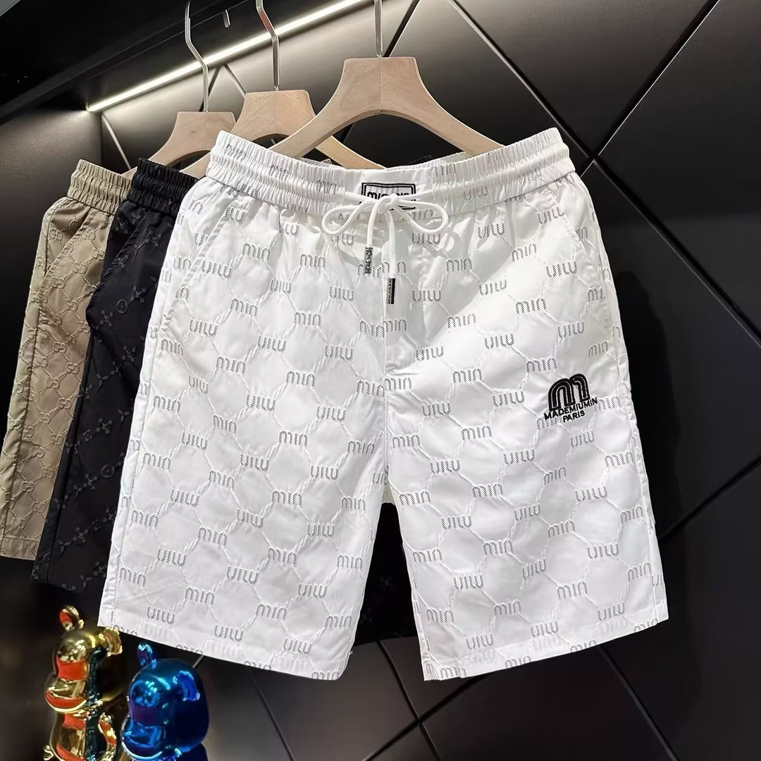 Men's letter print shorts