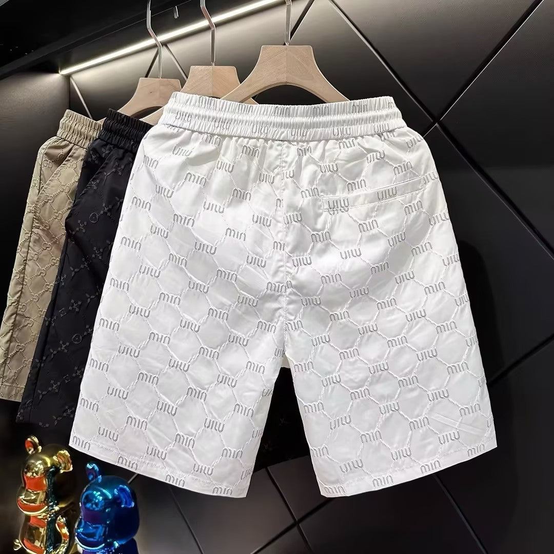 Men's letter print shorts
