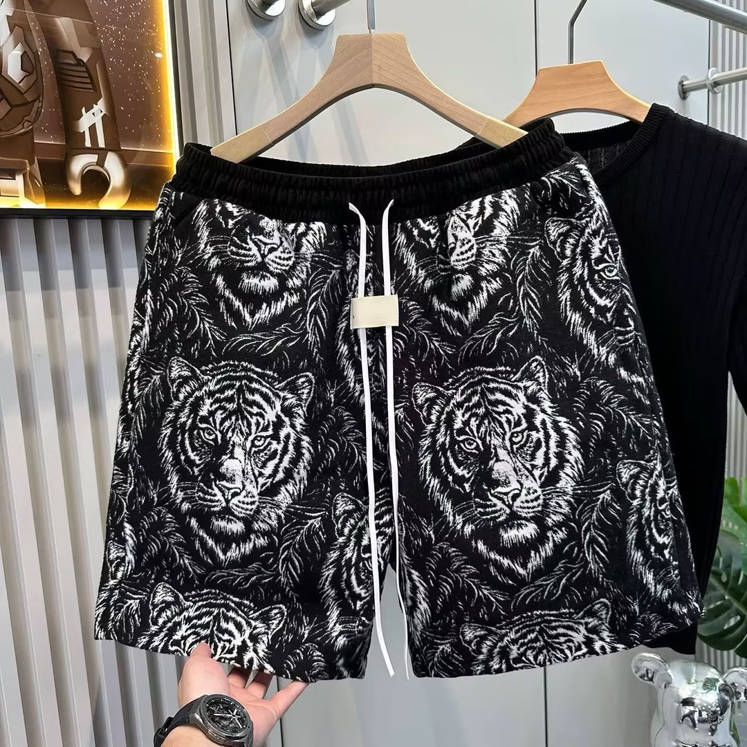 Men's Tiger Print Shorts