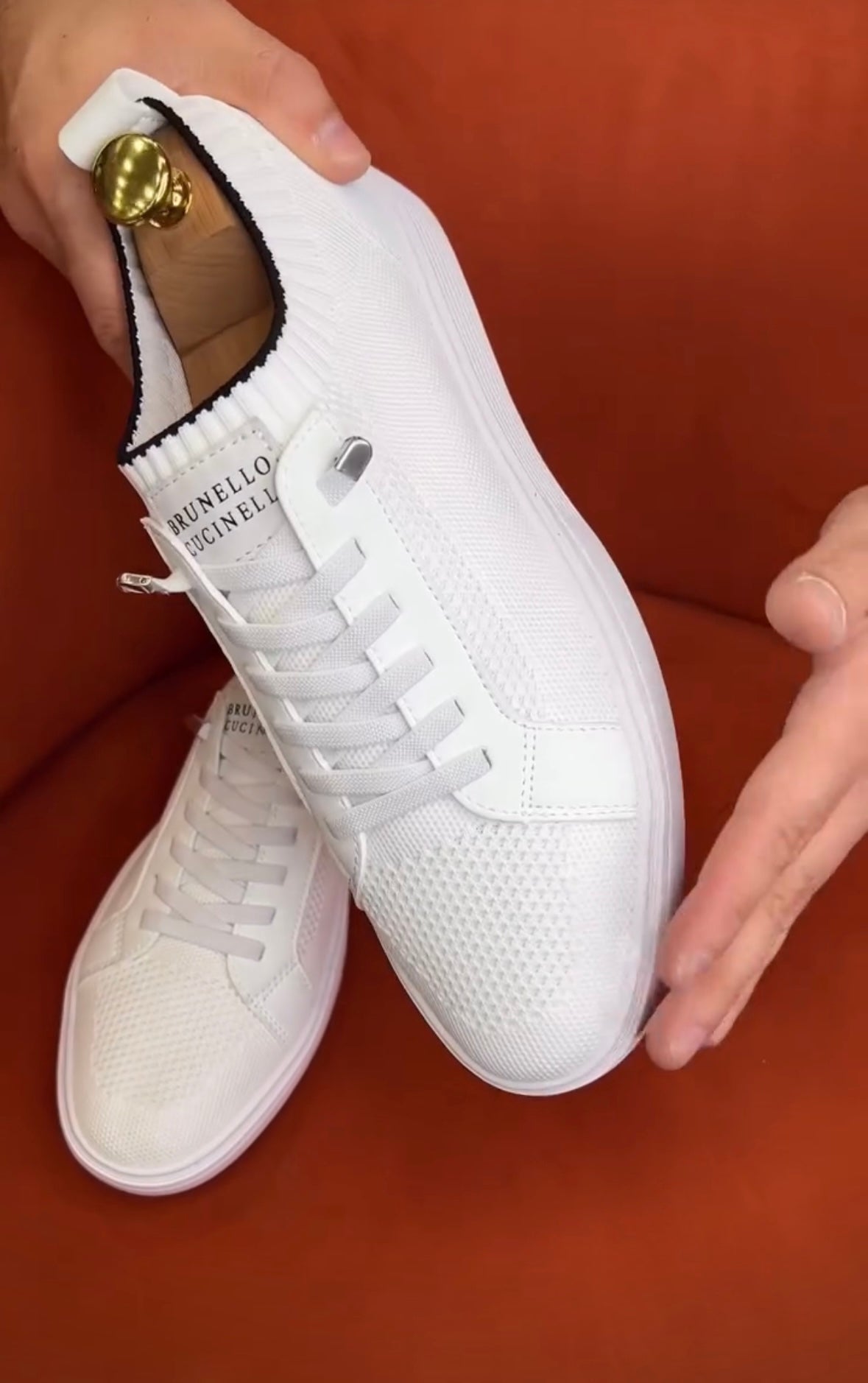 Men's elastic slip-on shoes