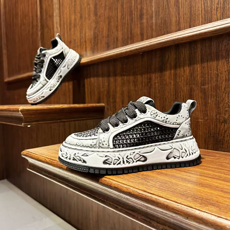 Men's openwork breathable shoes
