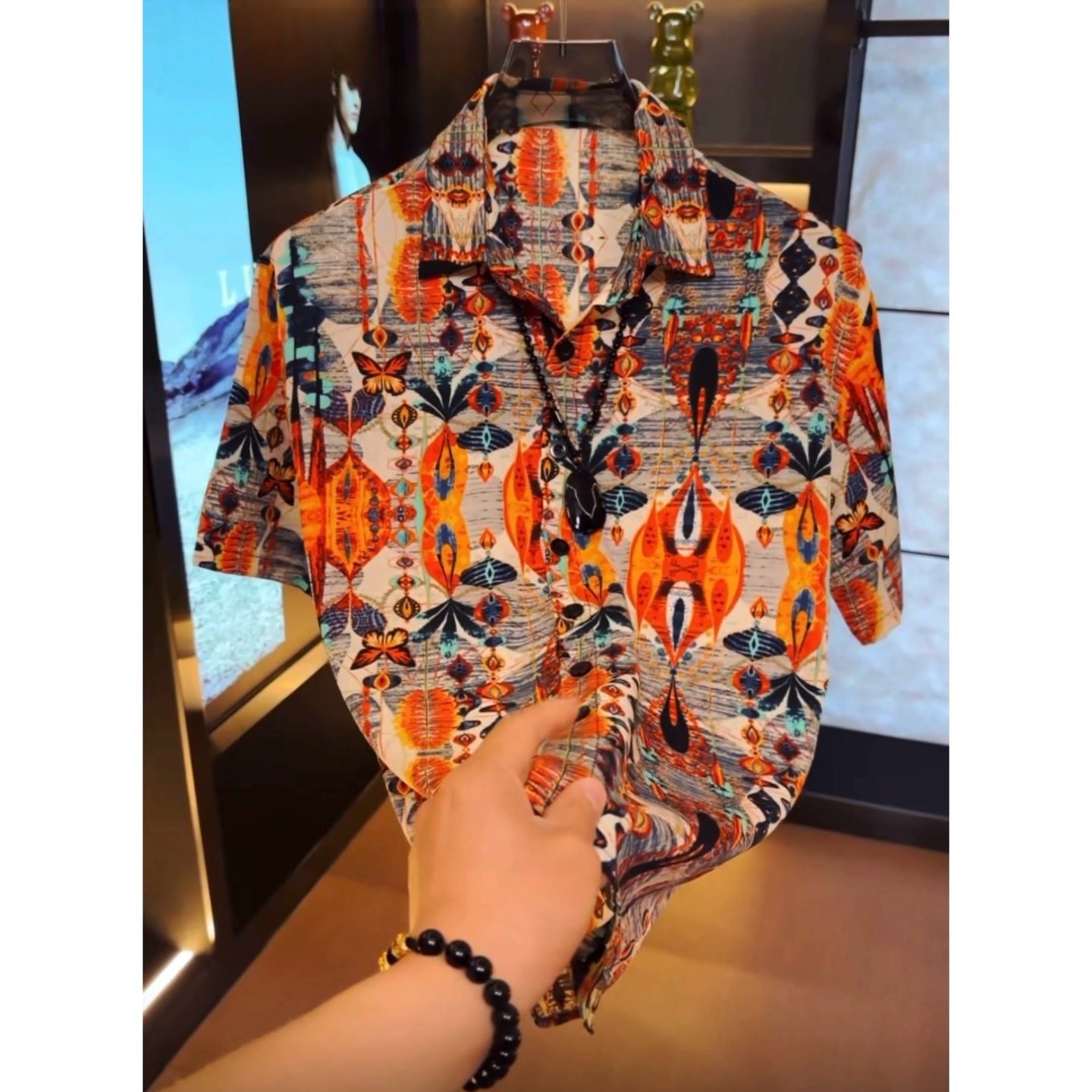 Men's Summer Printed Short-Sleeve Top