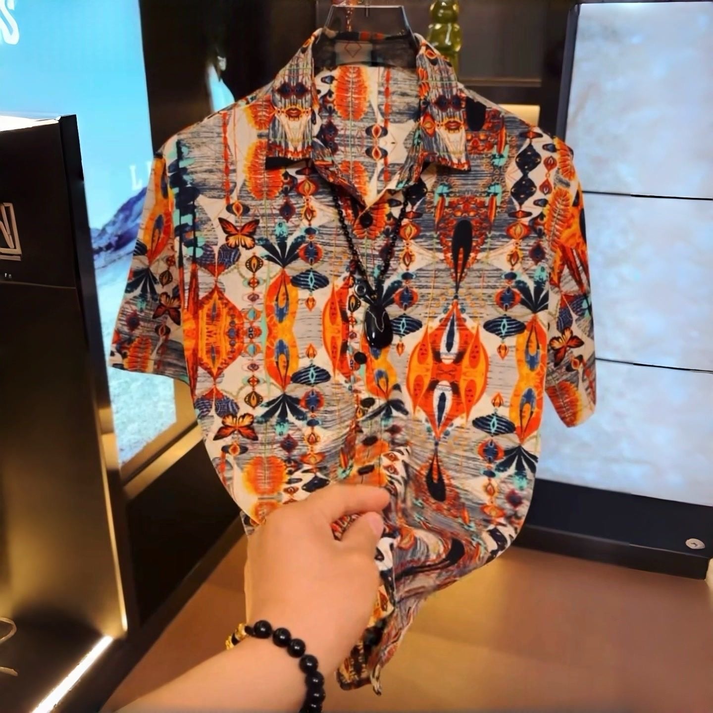 Men's Summer Printed Short-Sleeve Top