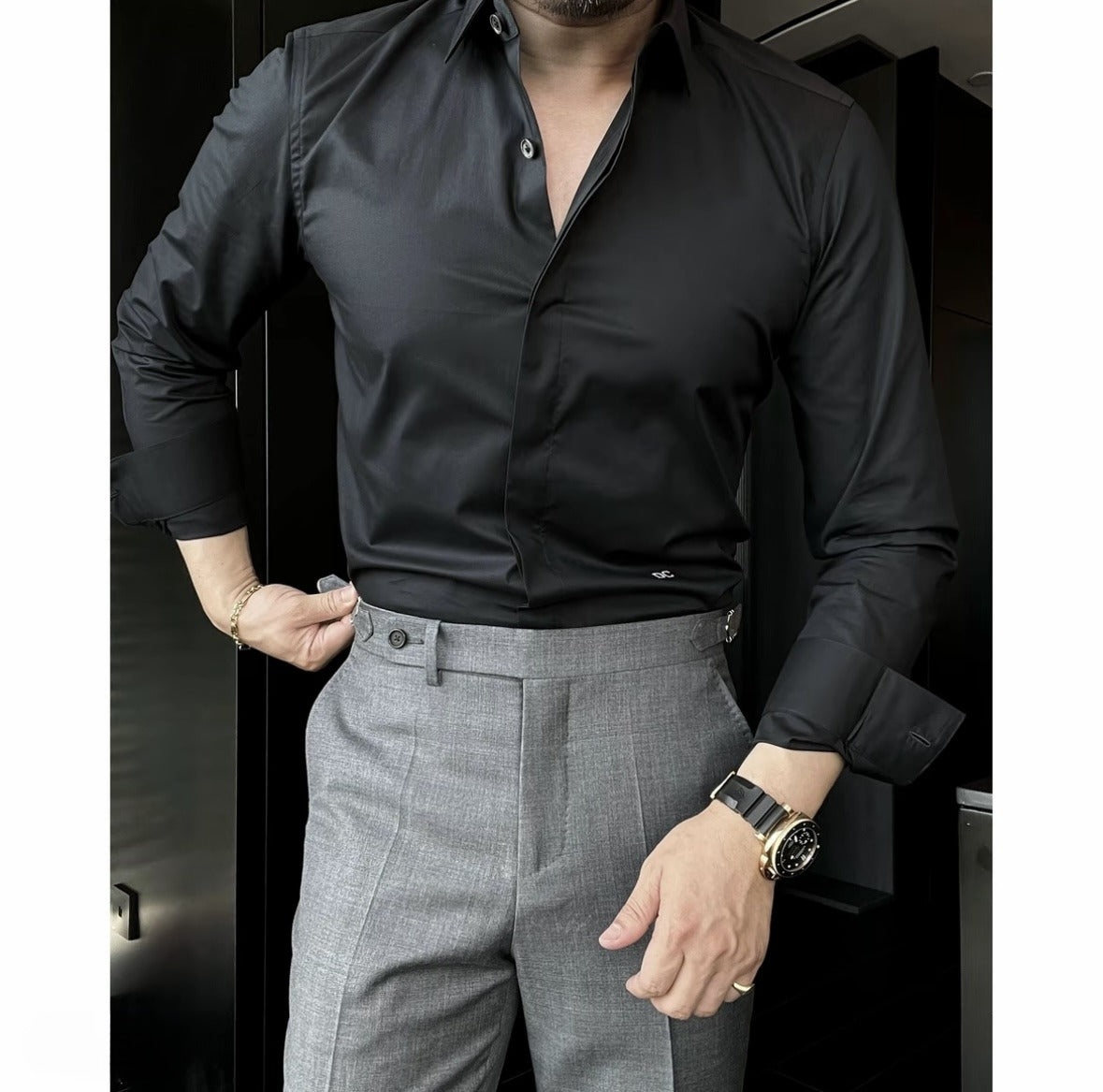 High-quality men's casual shirts