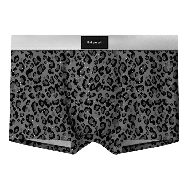 Quick-drying Breathable Leopard-print Starling Ice Silk Men's Underwear
