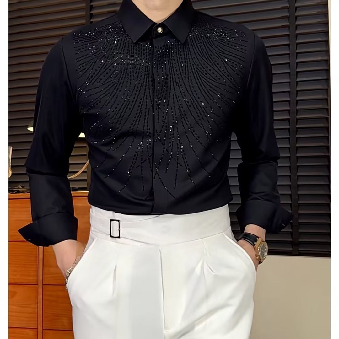 Men's Comfort Rhinestone Shirt