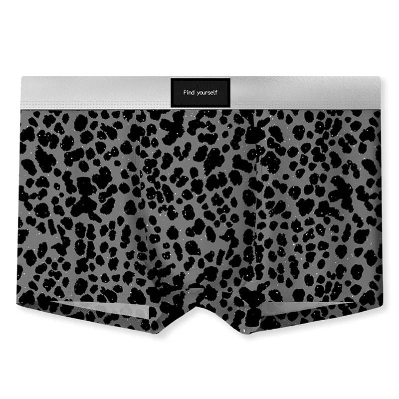 Quick-drying Breathable Leopard-print Starling Ice Silk Men's Underwear