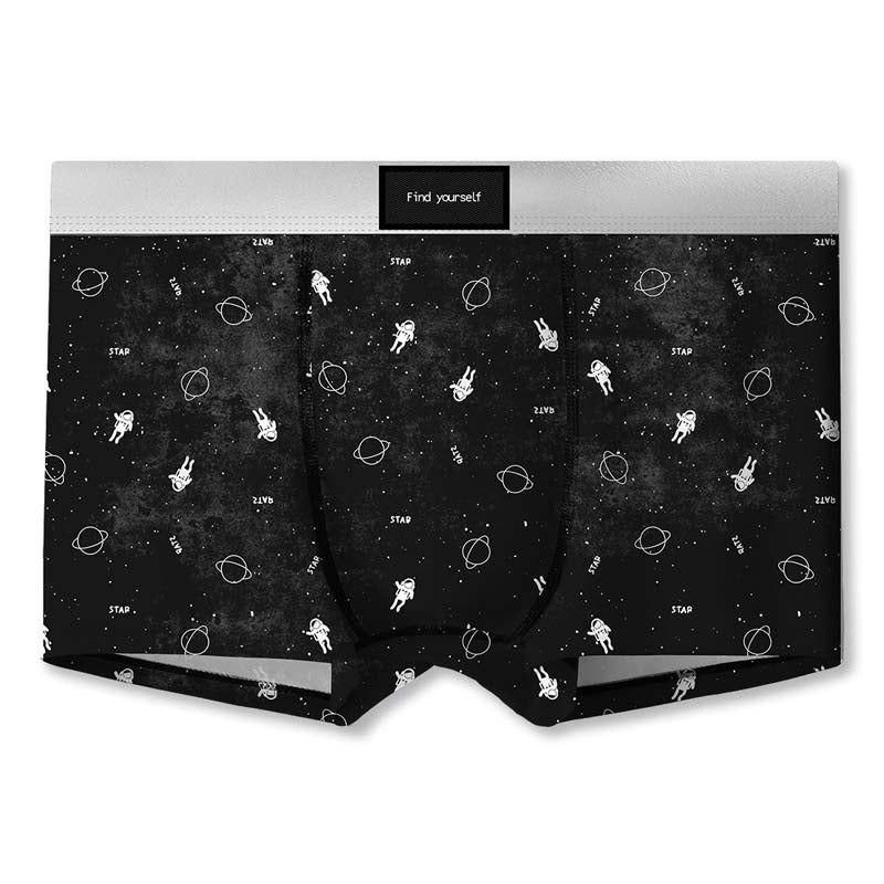 Quick-drying Breathable Leopard-print Starling Ice Silk Men's Underwear