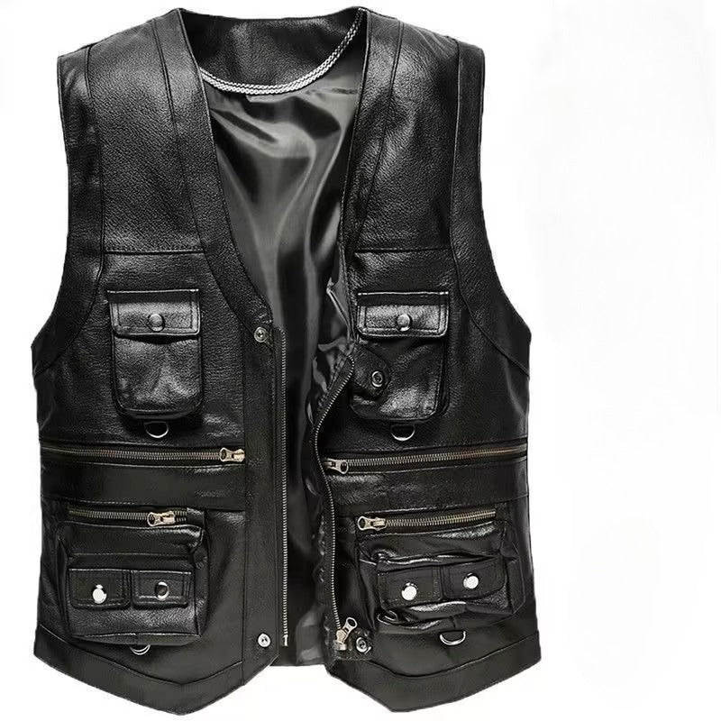 Men's removable plush-lined vest