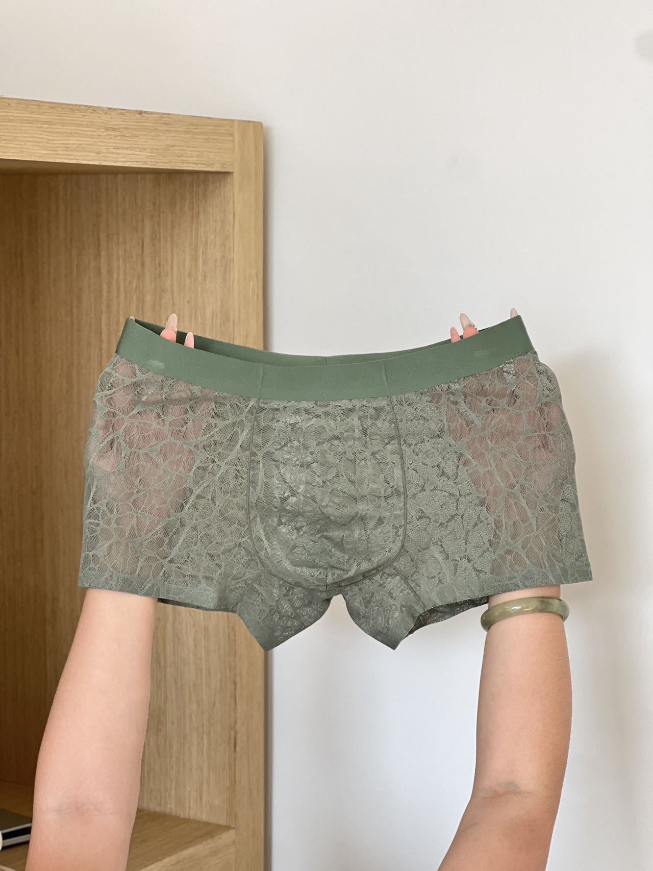 Men's Sexy Lace Boxer Briefs