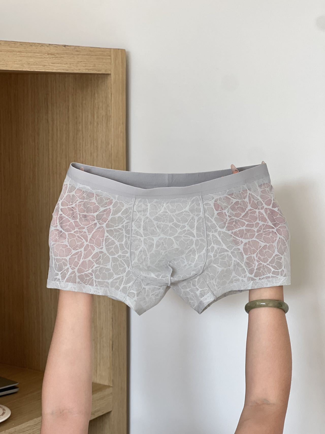 Men's Sexy Lace Boxer Briefs