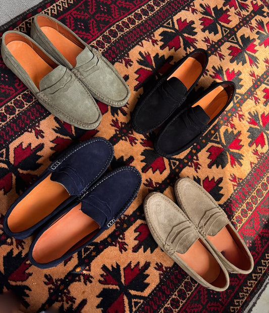 Men's Suede Slip-On Shoes
