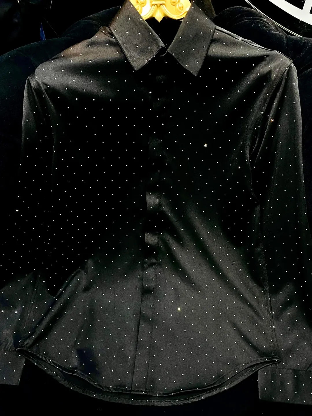 Men's Fully Rhinestoned Shirt