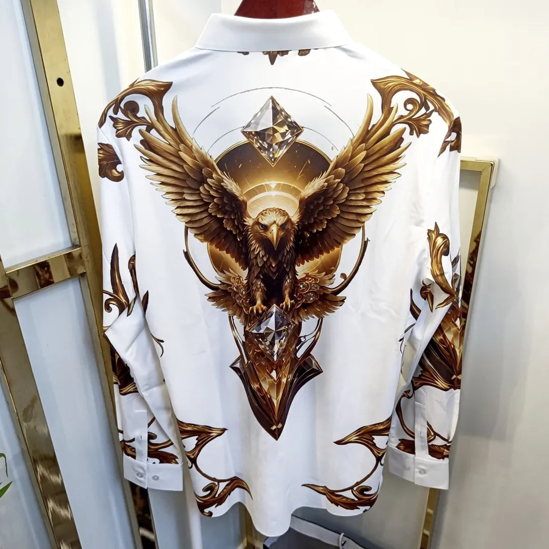 Men's Subtle Glitter Print Shirt